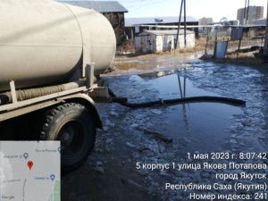 За сутки в Якутске откачано более 20 тысяч кубометров талых вод
