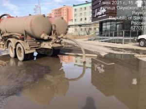С городских улиц и дворов откачано более 65 тысяч кубометров талых вод