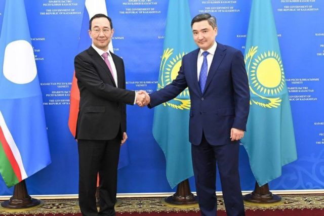 Глава Якутии встретился с премьер-министром Республики Казахстан