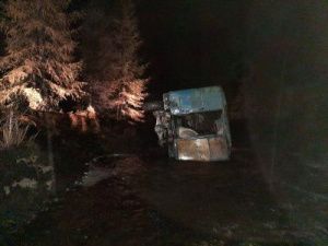 В Оймяконском улусе перевернулся грузовик. Водитель погиб на месте