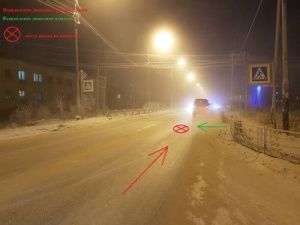 Машина сбила девочку-подростка на пешеходном переходе на улице Жорницкого