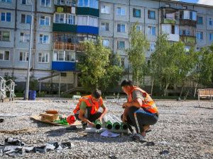 В Якутске благоустраивают общественные пространства и дворовые территории   