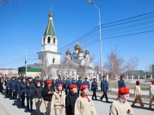 Сотрудники и ветераны УФСИН приняли участие в общегородском Пасхальном Крестном ходе, приуроченном к 81-й годовщине Победы в Великой Отечественной войне