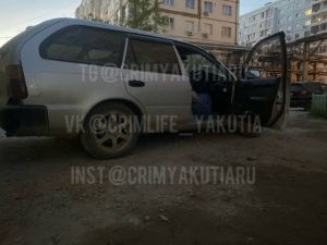 В Якутске нетрезвая автоледи ударила сразу три автомобиля