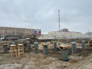 Строители приступили к активной фазе реконструкции площади Ленина г. Якутска