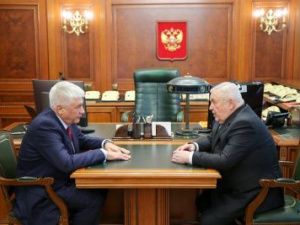 Владимир Колокольцев встретился с врио председателя Российского Совета ветеранов органов внутренних дел и внутренних войск Николаем Овчинниковым