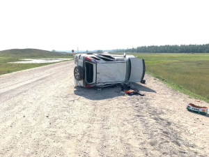 В Таттинском районе Якутии водитель погиб из-за опрокидывания машины