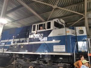 Участники летней площадки побывали с экскурсией в локомотивном депо «Железных дорог Якутии»