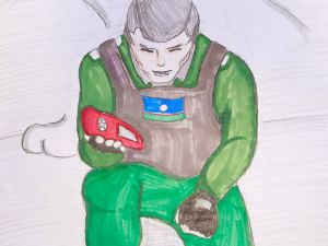 К 35-летию со Дня образования подразделений специального назначения территориальных органов ФСИН России дети сотрудников регионального УФСИН подготовили рисунки