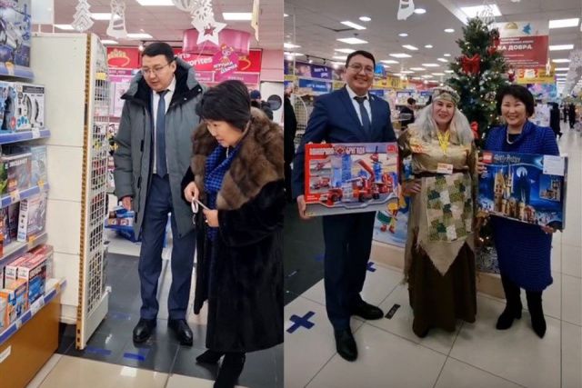 Руководство Минздрава Якутии передало подарки для учащихся коррекционной школы