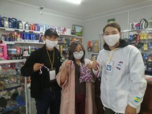 В Чурапчинском улусе раздали ленточки-триколоры