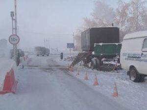 Грузоподъемность увеличили на ледовой переправе Хатассы-Павловск