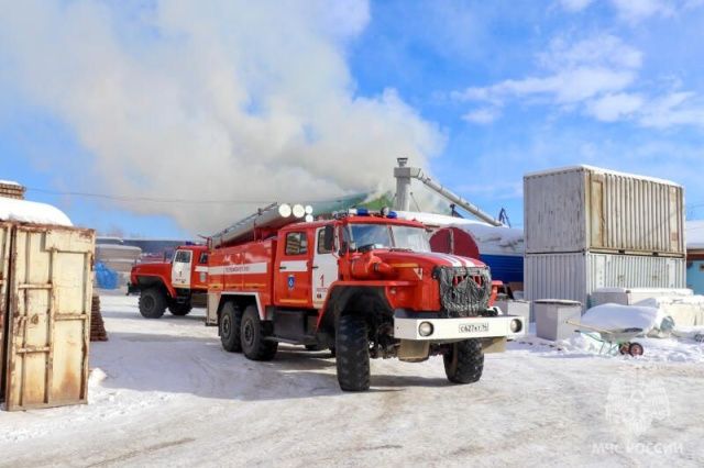 В Мирнинском районе на пожаре пострадал человек
