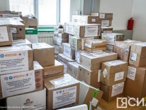 Более одной тонны гуманитарной помощи доставили в опорные пункты Якутии