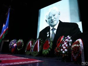 В Якутске началась церемония прощания с первым президентом Якутии Михаилом Николаевым