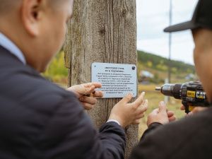 В Табаге установили верстовой столб – начало «Ямщицкого подворья»