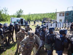 В УФСИН проведены тактико-строевые занятия