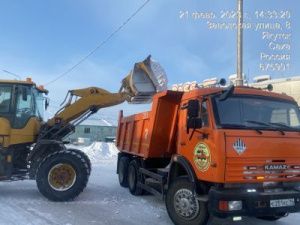 В Якутске вывезли более 201 тысячи кубометров снега с начала сезона