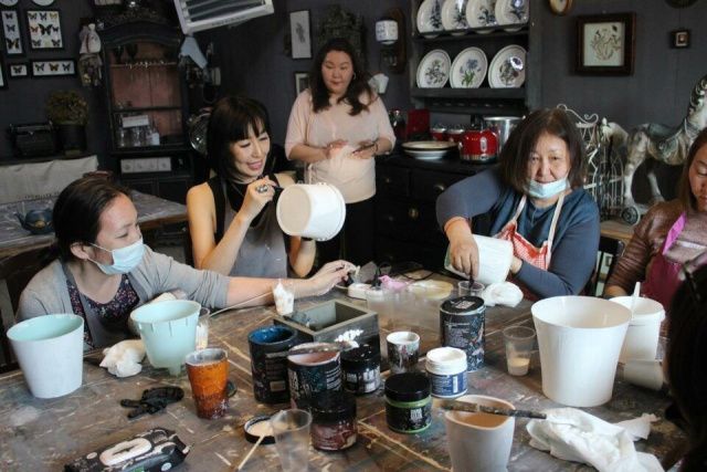 Многодетные мамы Октябрьского округа приняли участие в мастер-классе