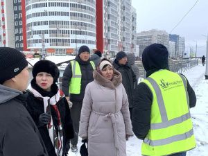 Общественный контроль: комиссия Общественной палаты РС(Я) проверила ход строительства улицы Виктора Ефимова в Якутске