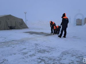 В Якутске завершили обустройство купели для проведения крещенских купаний