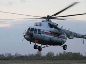 В Момский район вылетел вертолет с водосливным устройством