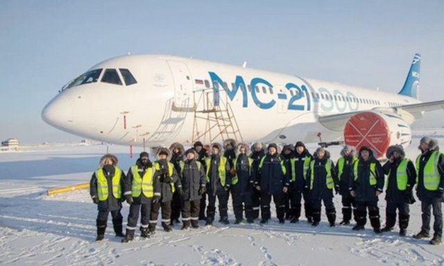 Самолёт МС-21-300 покинул Якутию после испытания морозами