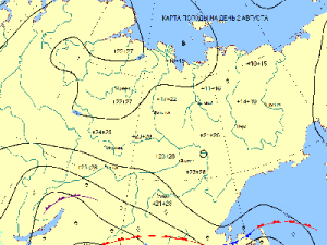Прогноз погоды на текущий день 2 августа в г. Якутске