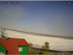 За движением ледохода на Лене можно наблюдать онлайн  