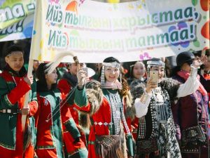 В Якутске на первомайскую демонстрацию вышли более 55 тысяч человек