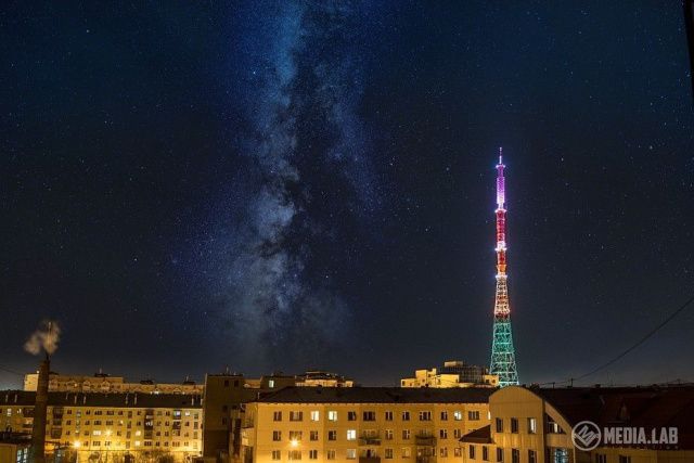 Телебашня Якутска включит подсветку в Праздник Весны и Труда