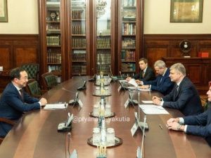Глава Якутии встретился с Генеральным директором – Председателем Правления ОАО «Российские железные дороги» Олегом Белозёровым