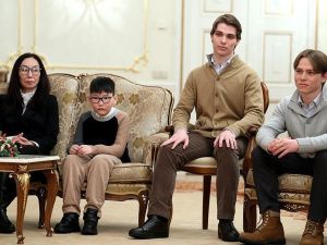 Семья Героя России Дмитрия Егорова встретилась с Владимиром Путиным