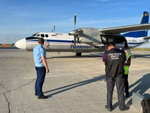 Самолет выкатился за пределы взлетно-посадочной полосы в аэропорту Якутска