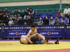 Абсолютными чемпионами Якутии по хапсагаю среди юниоров стали Сергей Николаев и Андриан Ленский