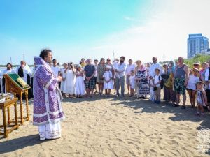 В праздник Крещения Руси состоялось массовое Крещение на Лене