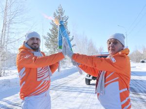 Фото: первые кадры эстафеты огня VIII Игр «Дети Азии» в Мирном