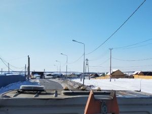 Светлая столица: В селе Хатассы проводят уличное освещение