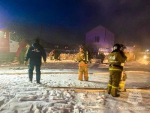 В Якутске сгорел магазин ритуальных услуг