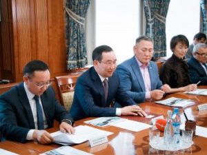 Глава Якутии Айсен Николаев встретился с делегацией Иркутской нефтяной компании