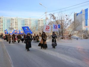 Народные мастера прошествовали по улицам Якутска