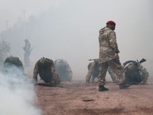 Боец отряда специального назначения «Белый медведь» удостоен правом  ношения оливкового берета