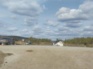 В Якутии в ДТП столкнулись легковой автомобиль и "Молоковоз"