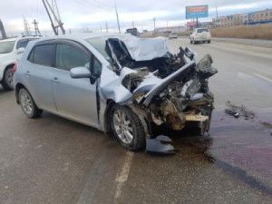 В Якутске на одной улице произошло два ДТП