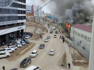 В Якутске произошел пожар в пивном баре