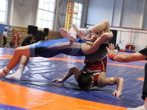 Фоторепортаж. Главные схватки чемпионата Якутии по вольной борьбе