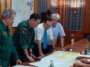 Глава Якутии работает в Намском улусе