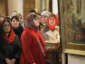 Пасха Христова: архиерейское богослужение в Преображенском соборе