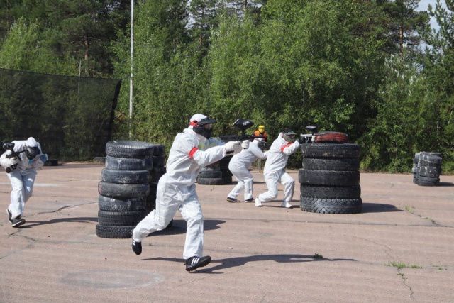 Работники «Якутугля» выявили сильнейших в пейнтболе