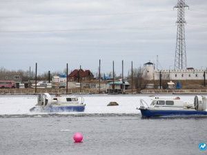 Суда на воздушных подушках после перерыва возобновили рейсы между Якутском и Нижним Бестяхом